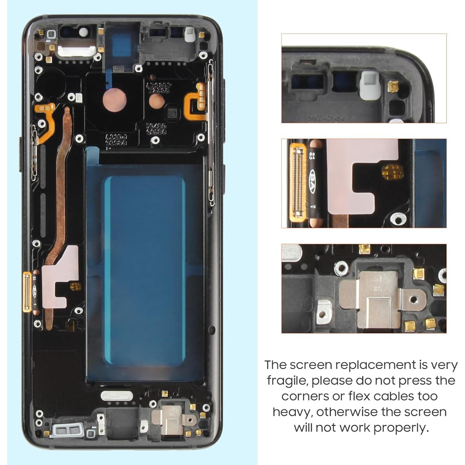 Reemplazo Pantalla LCD Samsung Galaxy S9 G960 con Marco 5.8"