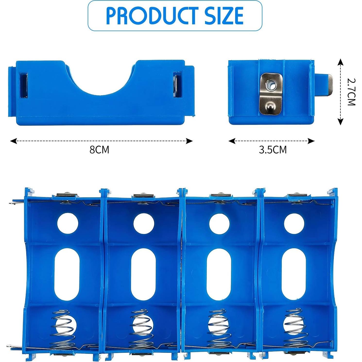 Soporte de Batería D LEIFIDE 8 Piezas Plástico Azul