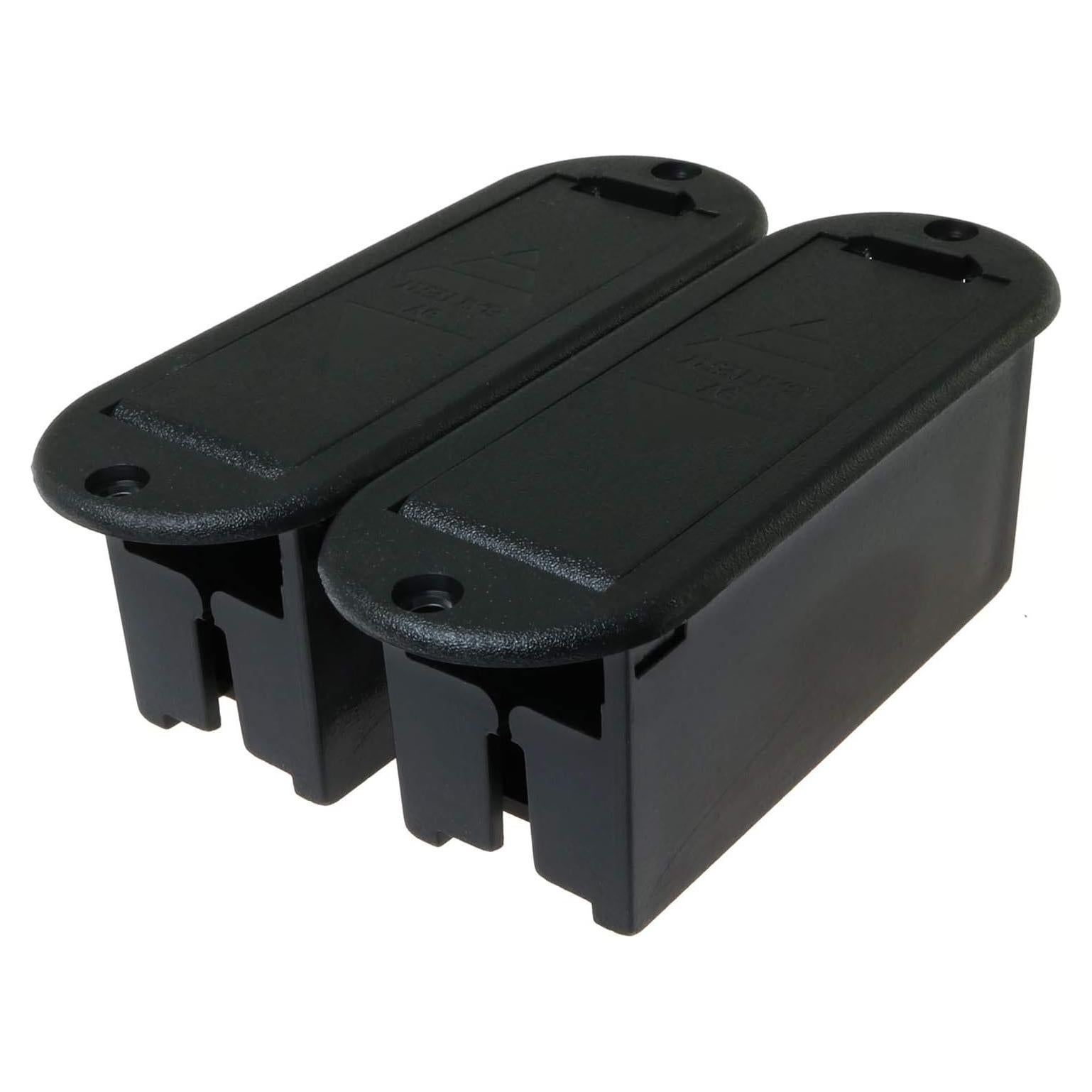Caja de Batería E-outstanding 2PCS Negra para Guitarra y Bajo