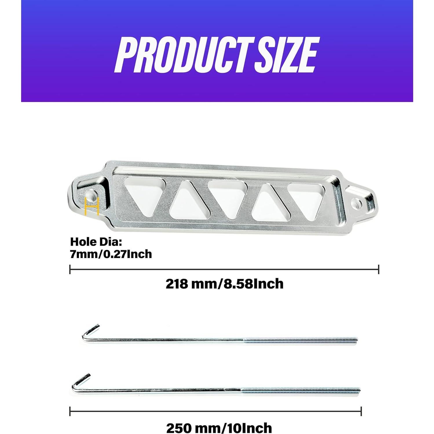 Soporte de Batería Universal AOCISKA 318DPGDZJ002 Aluminio