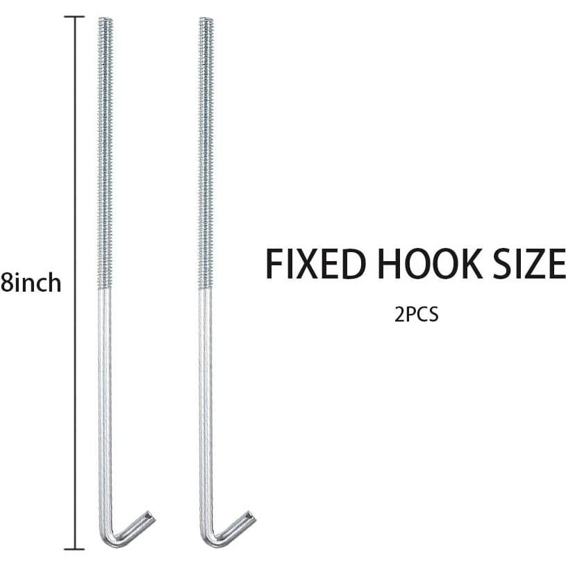 Perros de Sujeción de Batería Aokdom 20 cm Acero Inoxidable 2 Piezas