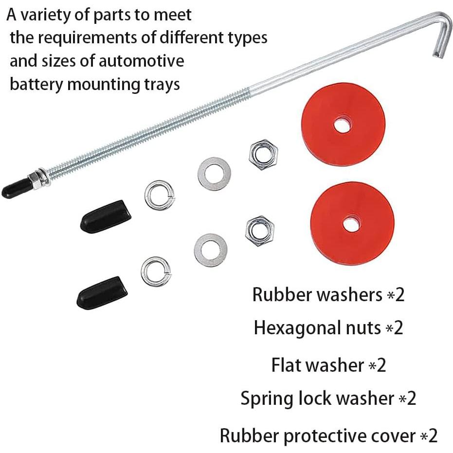 Perros de Sujeción de Batería Aokdom 20 cm Acero Inoxidable 2 Piezas