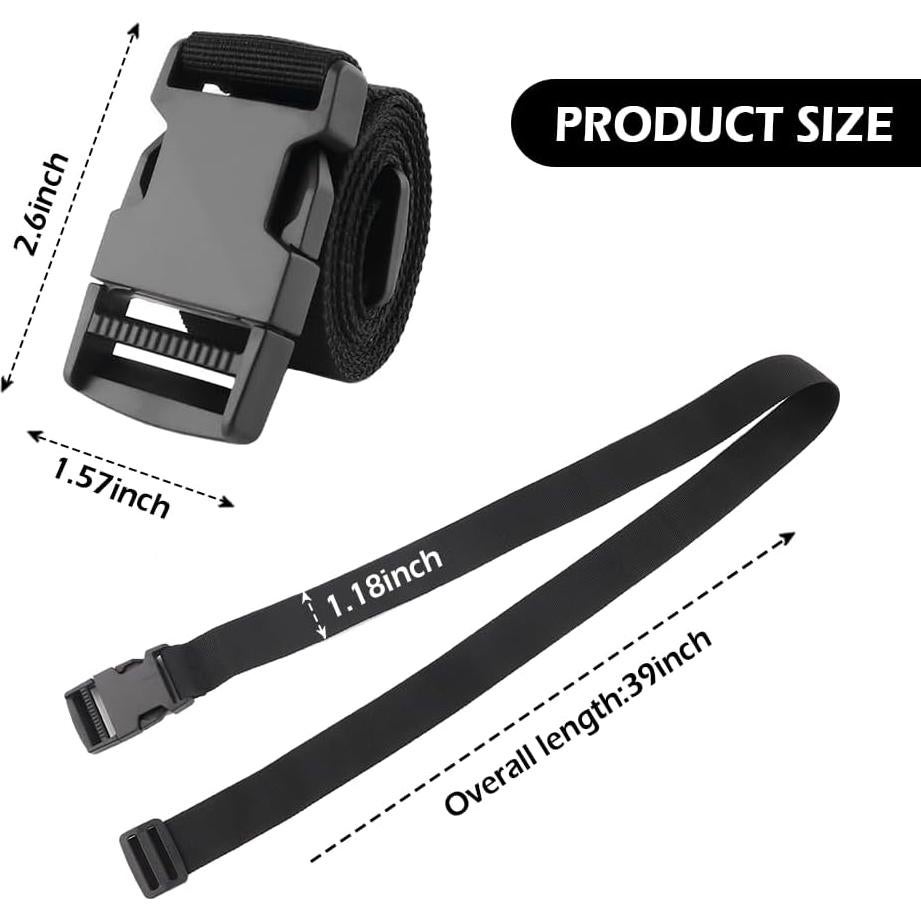 Correa de Sujeción de Batería Aokdom 99 cm Ajustable Negra