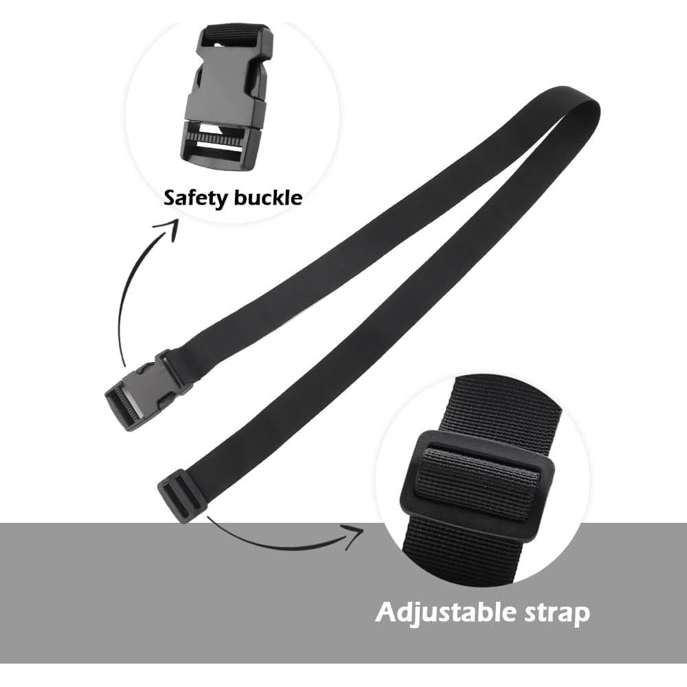 Correa de Sujeción de Batería Aokdom 99 cm Ajustable Negra