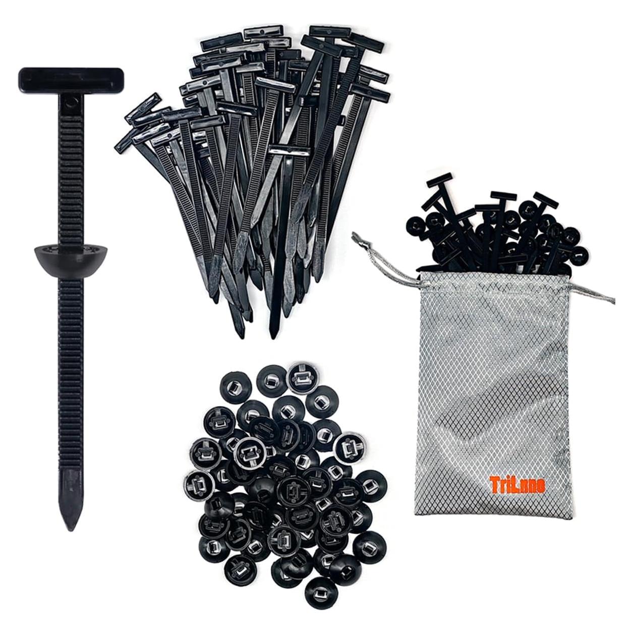 Hebilla de Brida Universal Nylon TriLnno 50 Pcs 9cm 22.68kg