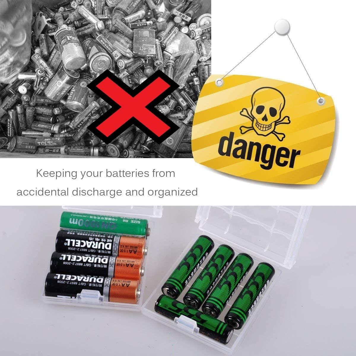 Estuche organizador de baterías AA/AAA HOMEFUNTIME 9 PCS