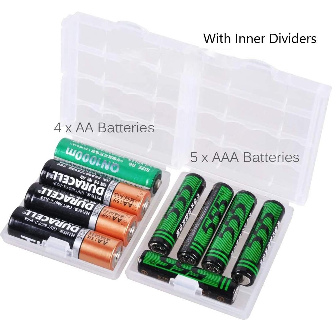 Estuche organizador de baterías AA/AAA HOMEFUNTIME 9 PCS