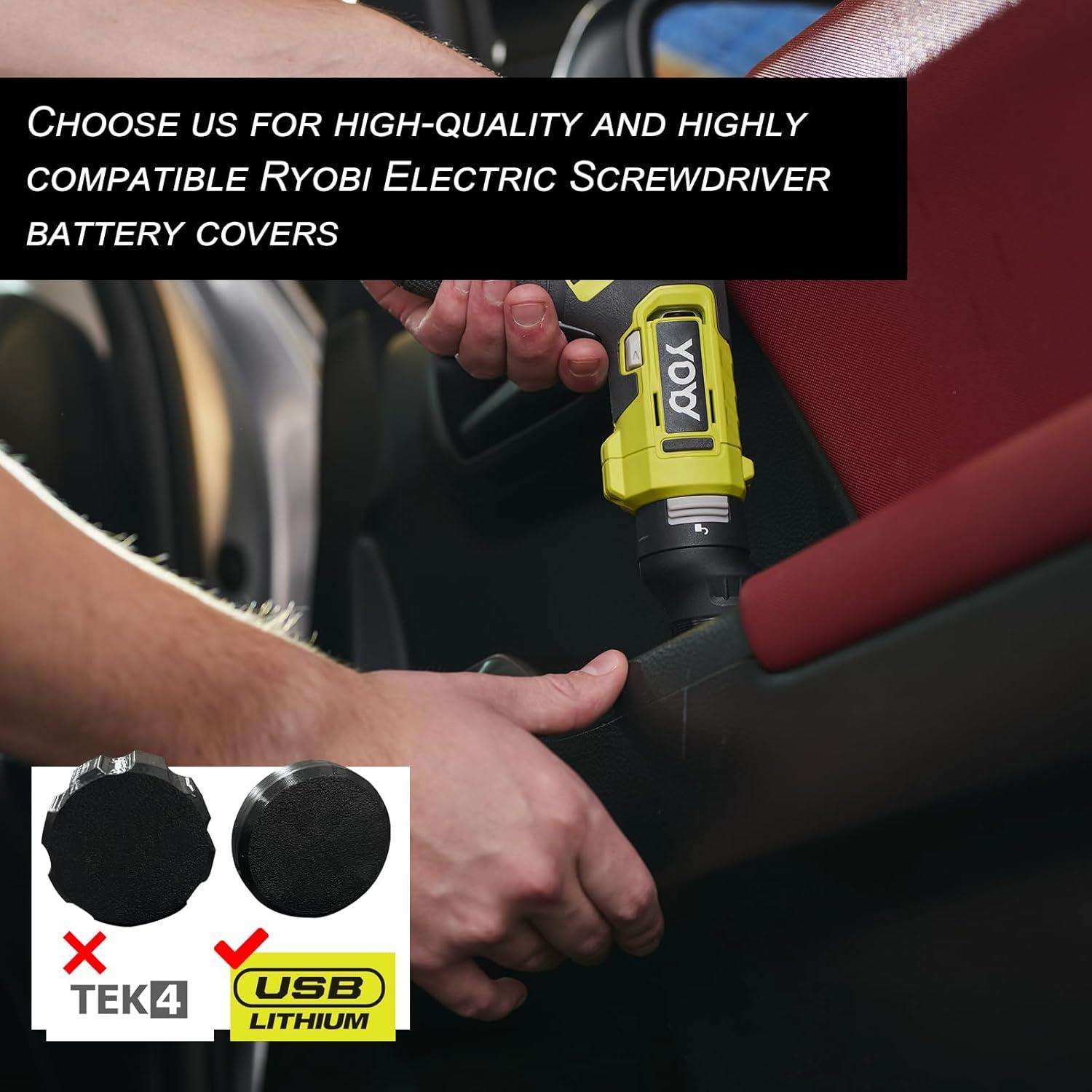 Tapa de Cubierta de Batería LXLO para Destornillador Ryobi 4V
