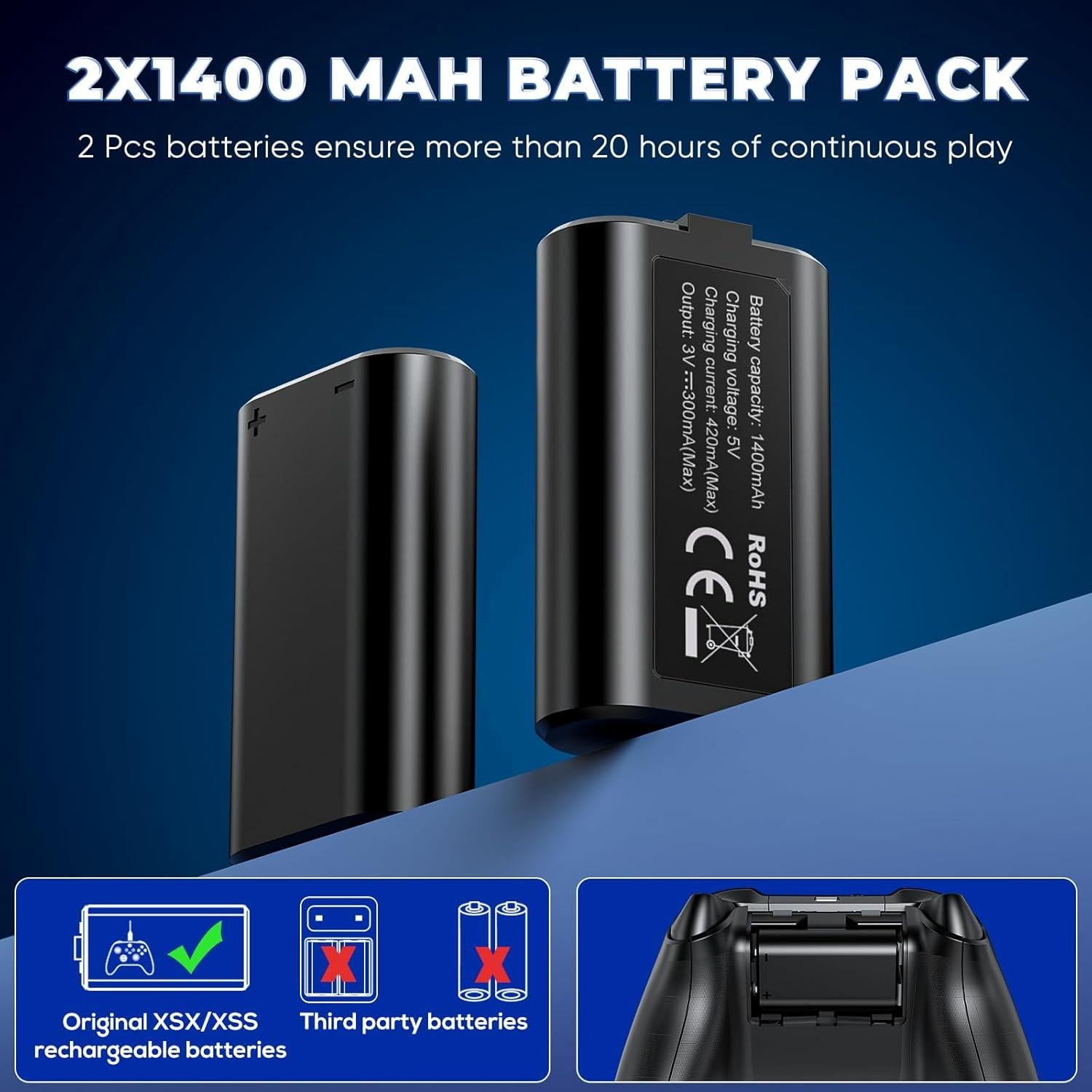 Estación de Carga y Ventilador RGB Auarte para Xbox Series X