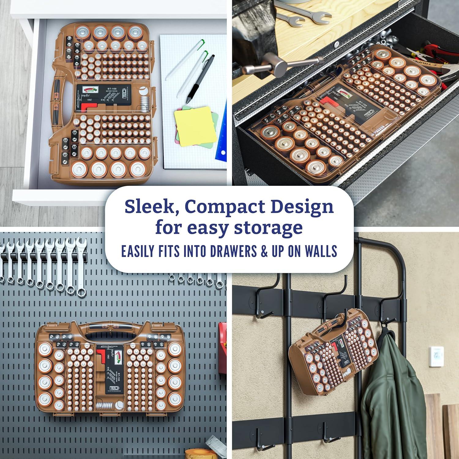 Estuche Organizador de Baterías EL ORGANIZADOR DE BATERÍAS 180 Baterías