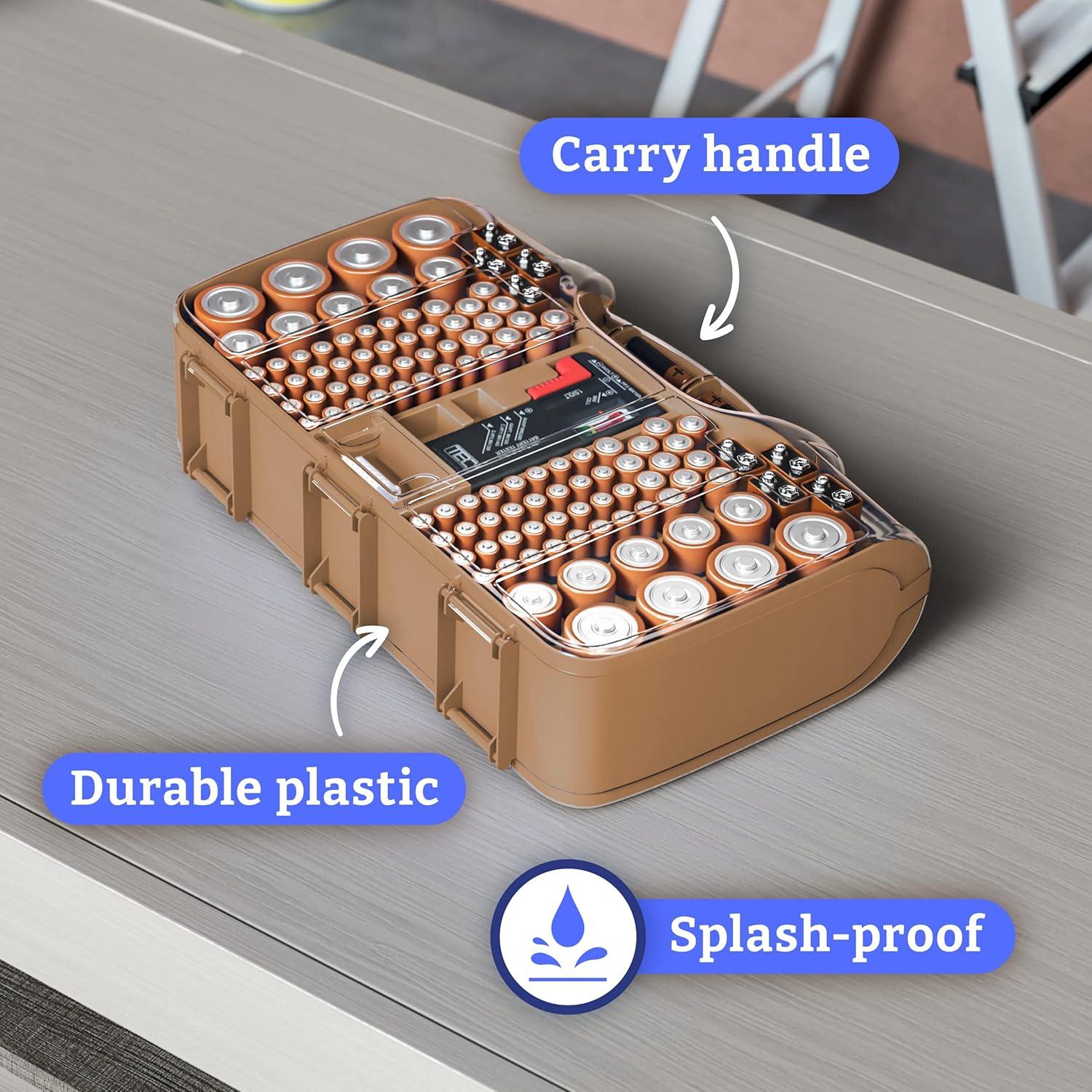 Estuche Organizador de Baterías EL ORGANIZADOR DE BATERÍAS 180 Baterías