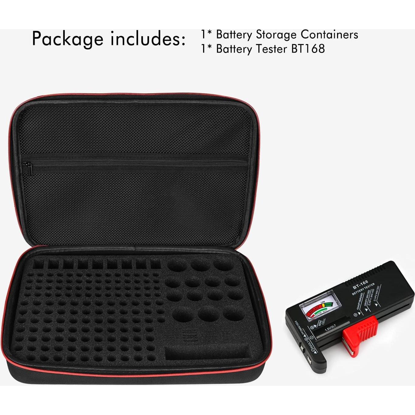 Organizador de Baterías Keabys con Probador BT-168 200+ Baterías