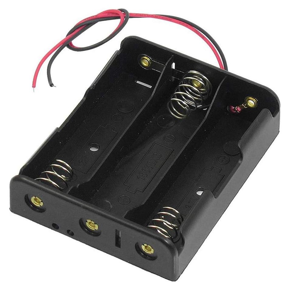 3S 18650 Battery Holder Case Box for 3X 18650 12V Li-Ion with 6" Wire Leads Mall