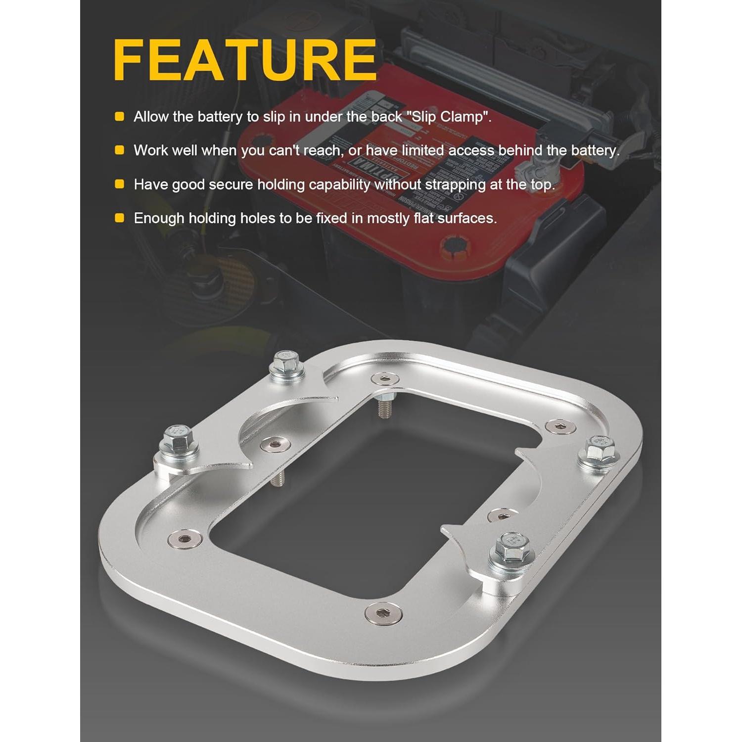 Bandeja de Batería de Aluminio Deargooday para Optima 34/78
