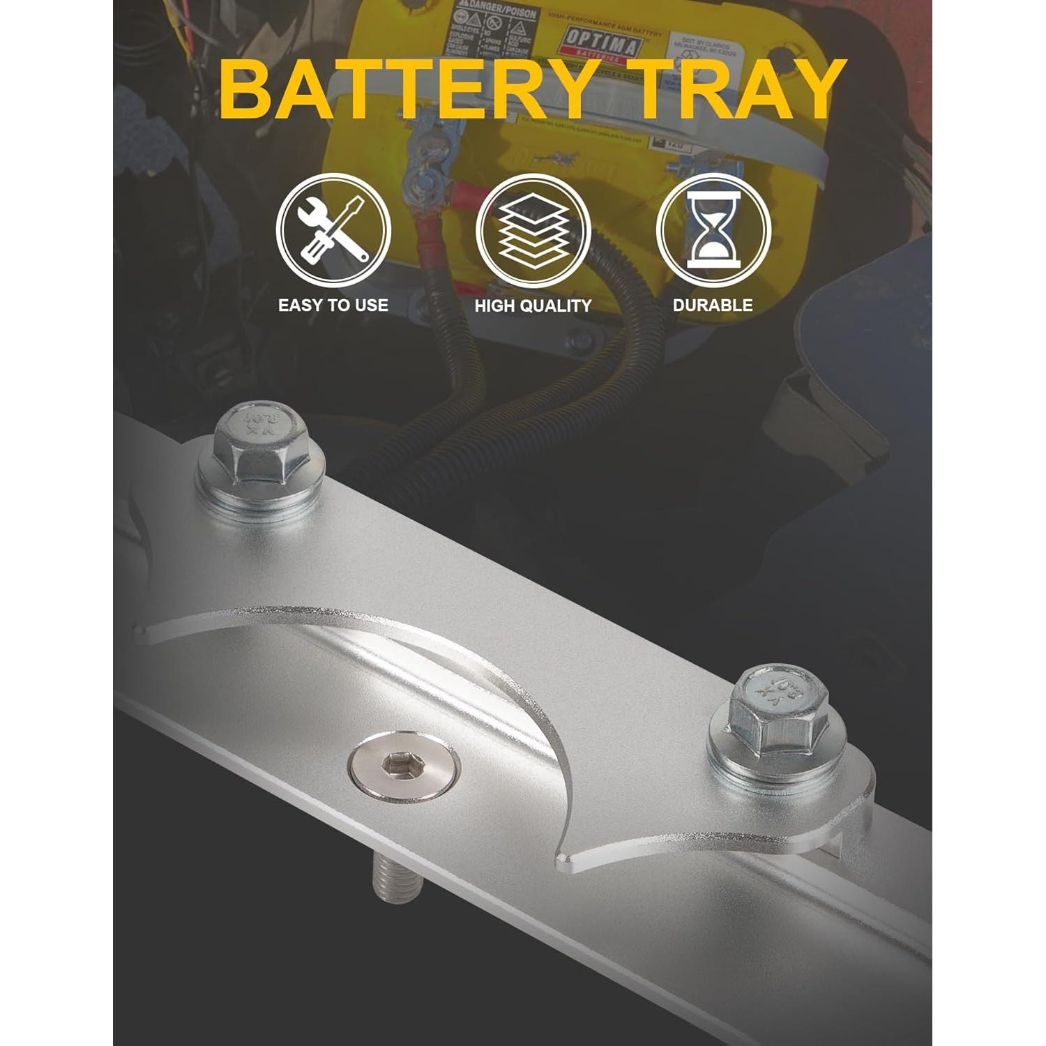 Bandeja de Batería de Aluminio Deargooday para Optima 34/78