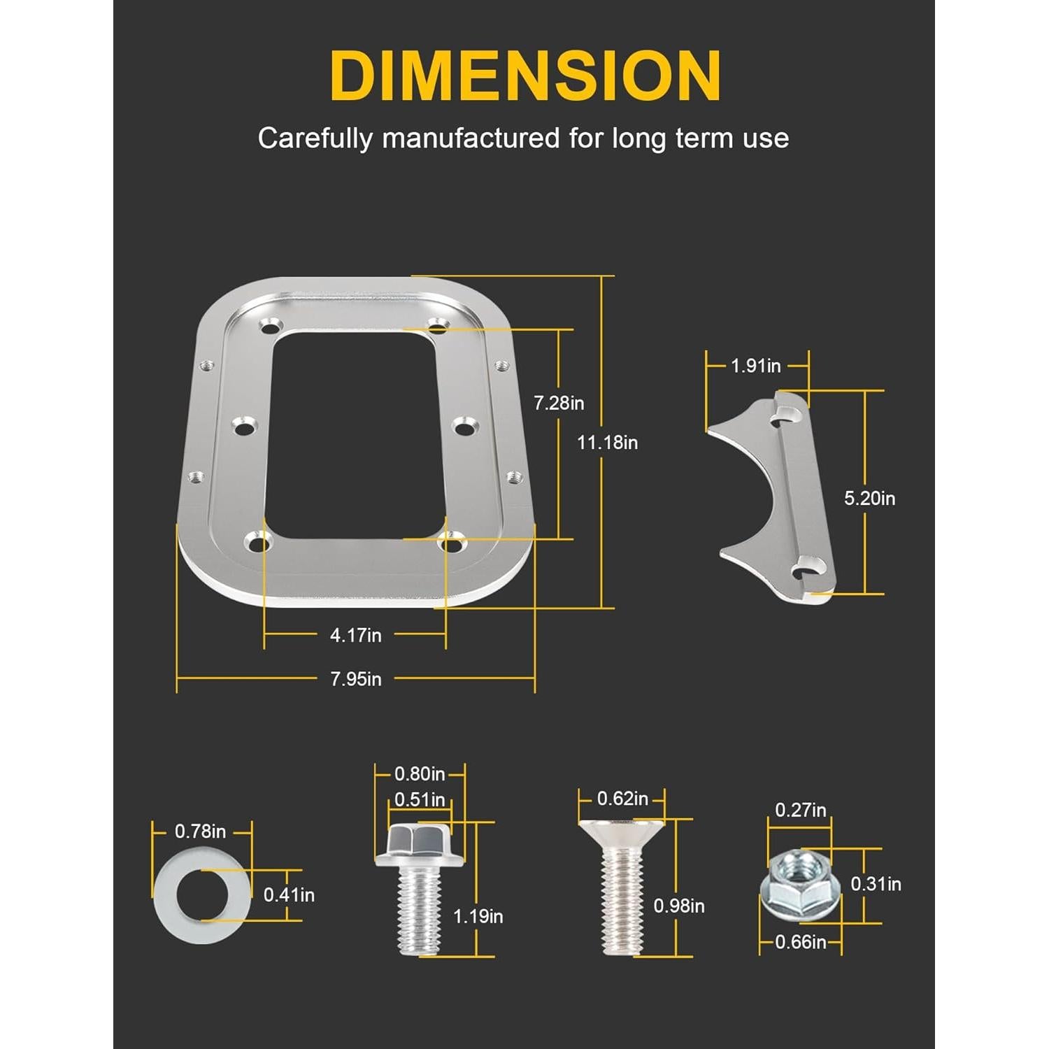 Bandeja de Batería de Aluminio Deargooday para Optima 34/78