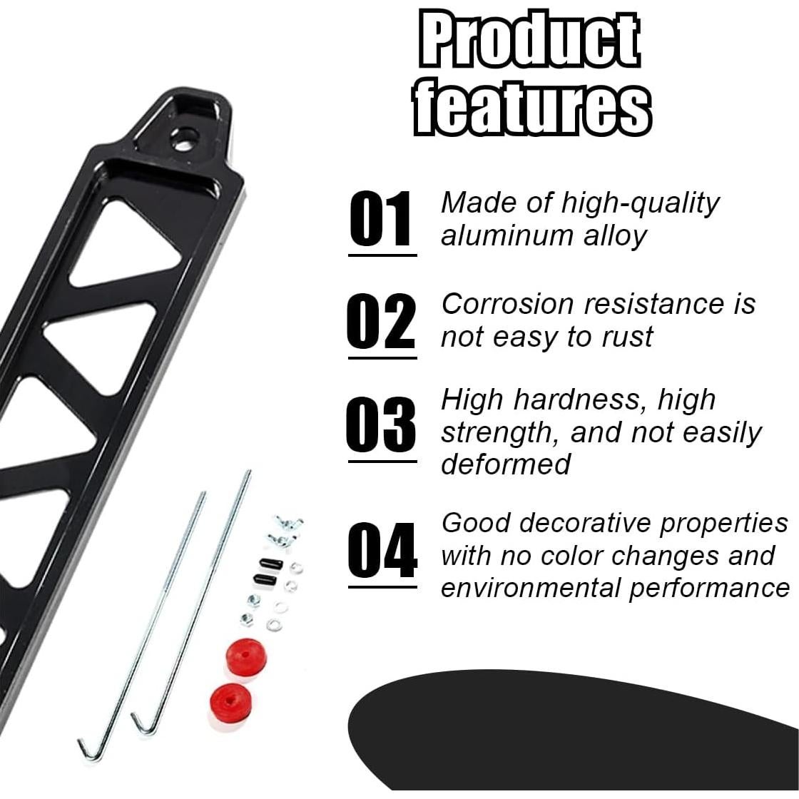 Soporte de Batería Automóvil GLSOWEE Aluminio 21.8 cm