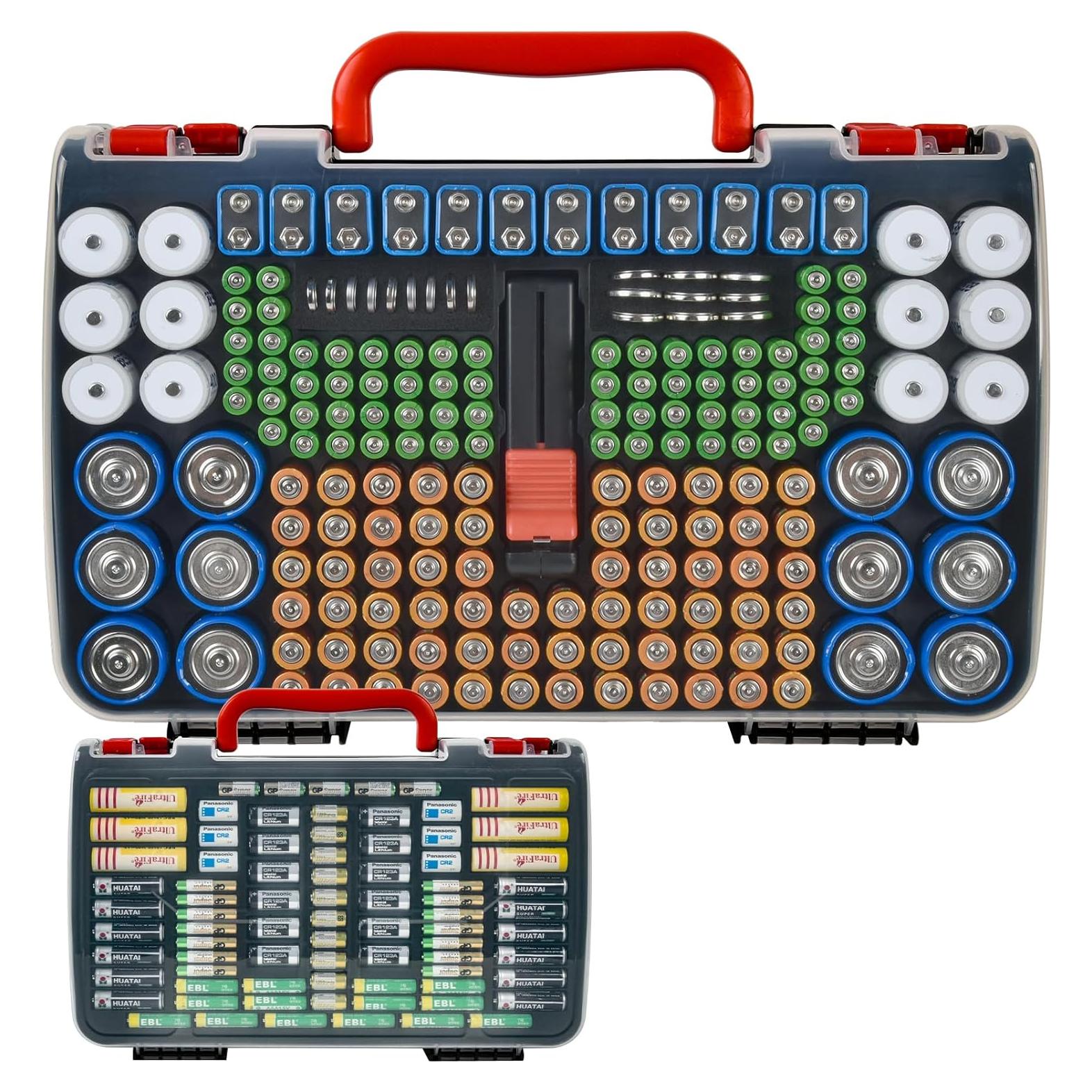 Organizador de Baterías FULLCASE con Probador - Doble Cara 269 Baterías