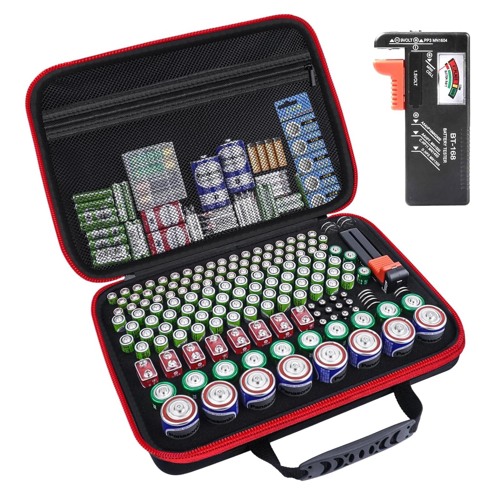 Organizador de Baterías HESPLUS con Probador - 210+ Baterías