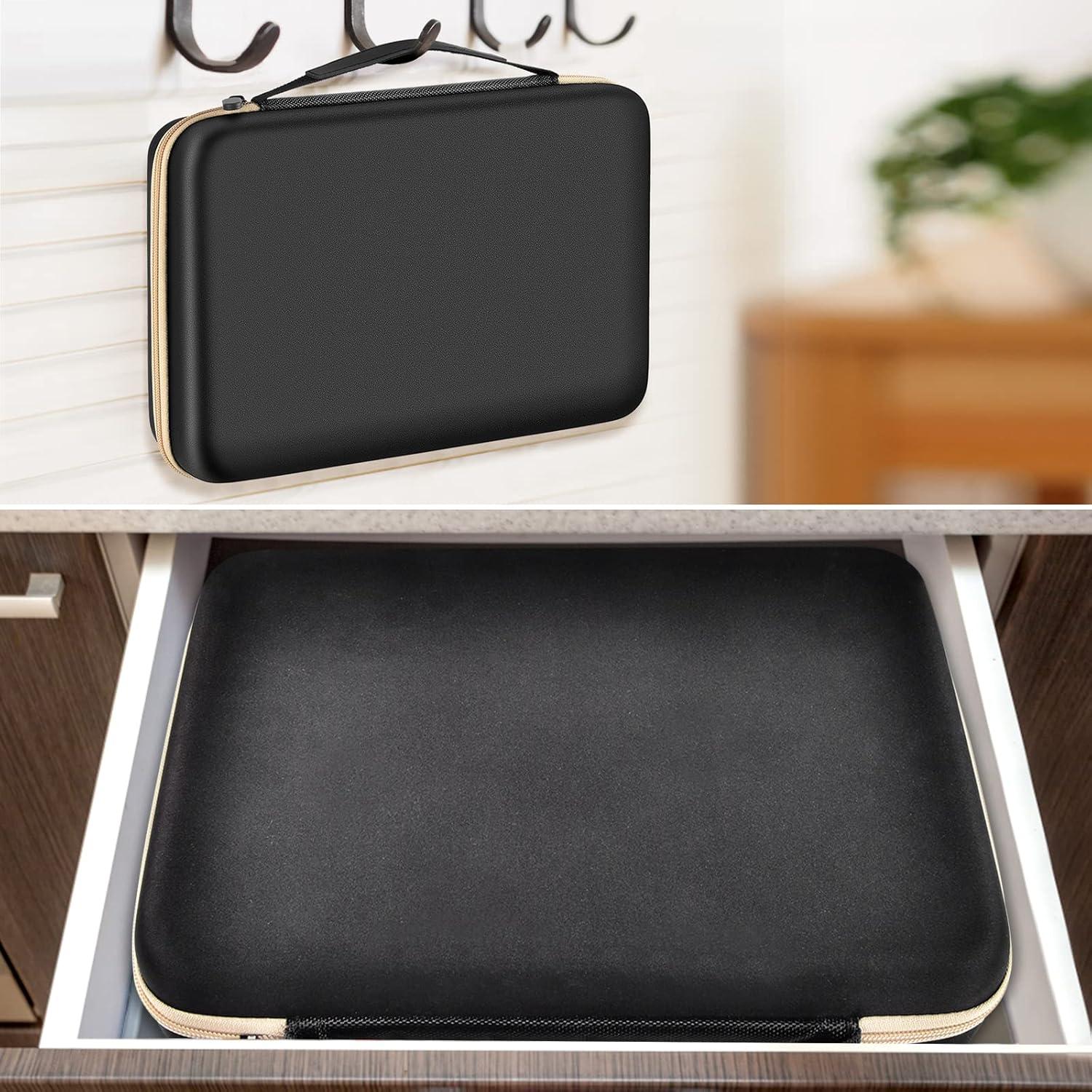 Estuche Organizador de Baterías Boobowl con Probador - Negro