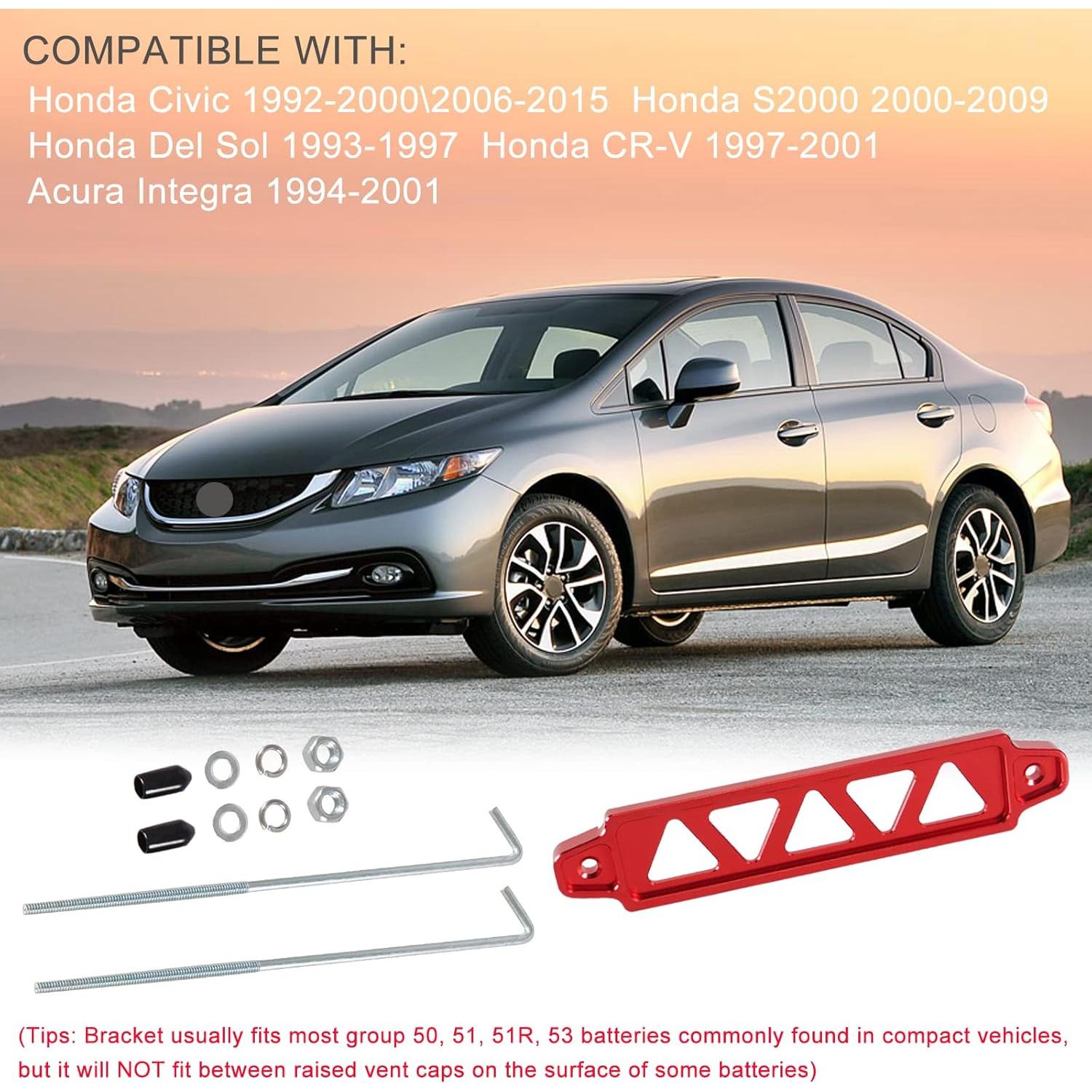 Soporte de Batería Htostar Racing Aluminio Rojo 21-31