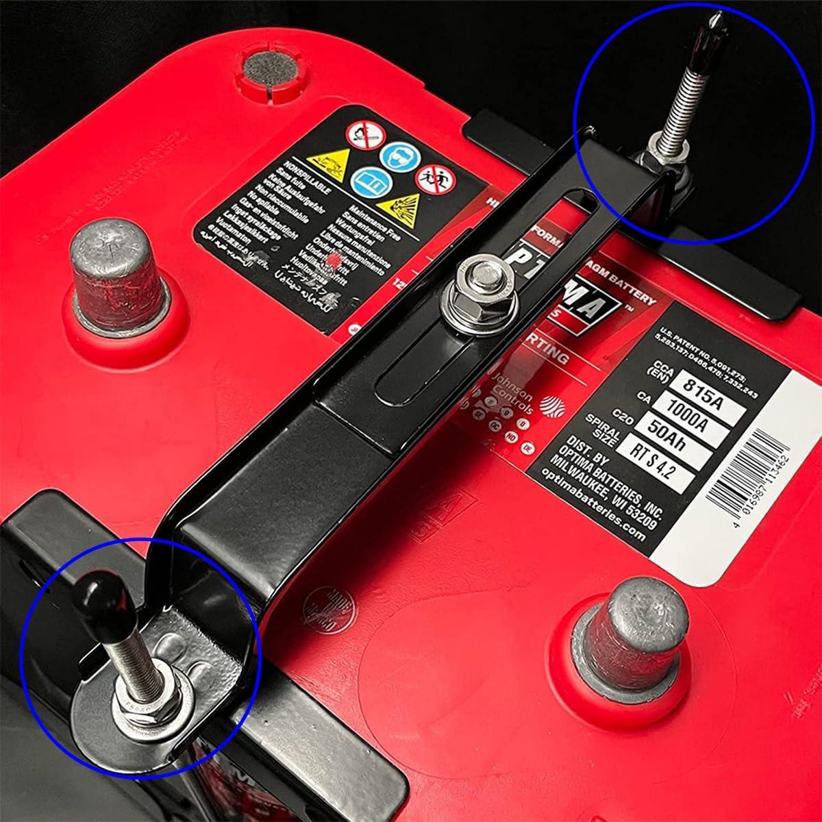 Soporte de Batería de Coche Zpana 8 Pulgadas Acero Inoxidable