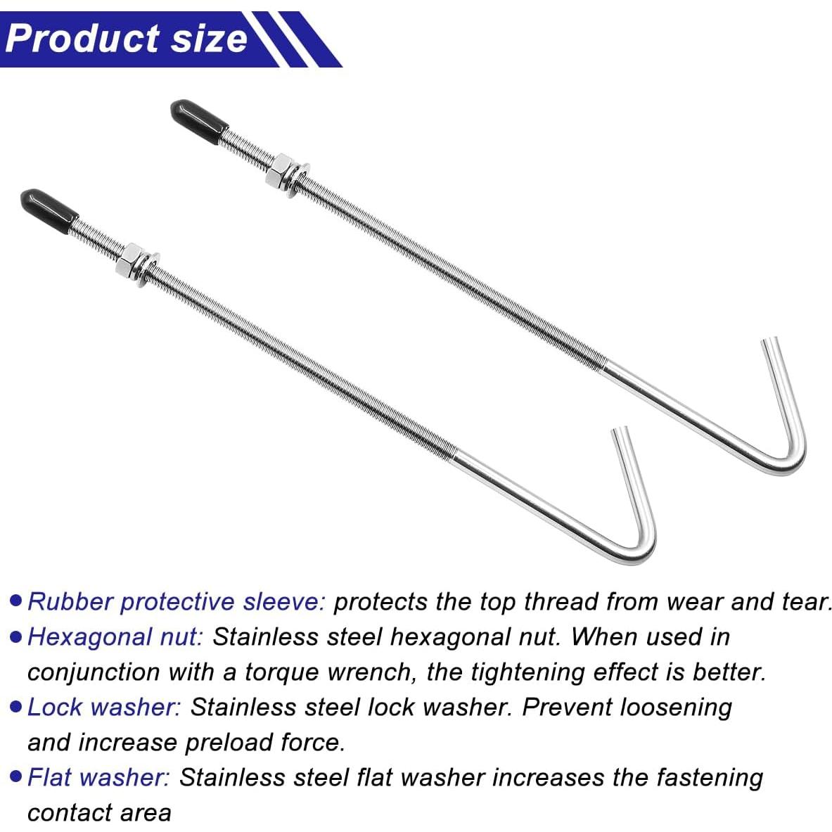 Soporte de Batería de Coche Zpana 8 Pulgadas Acero Inoxidable