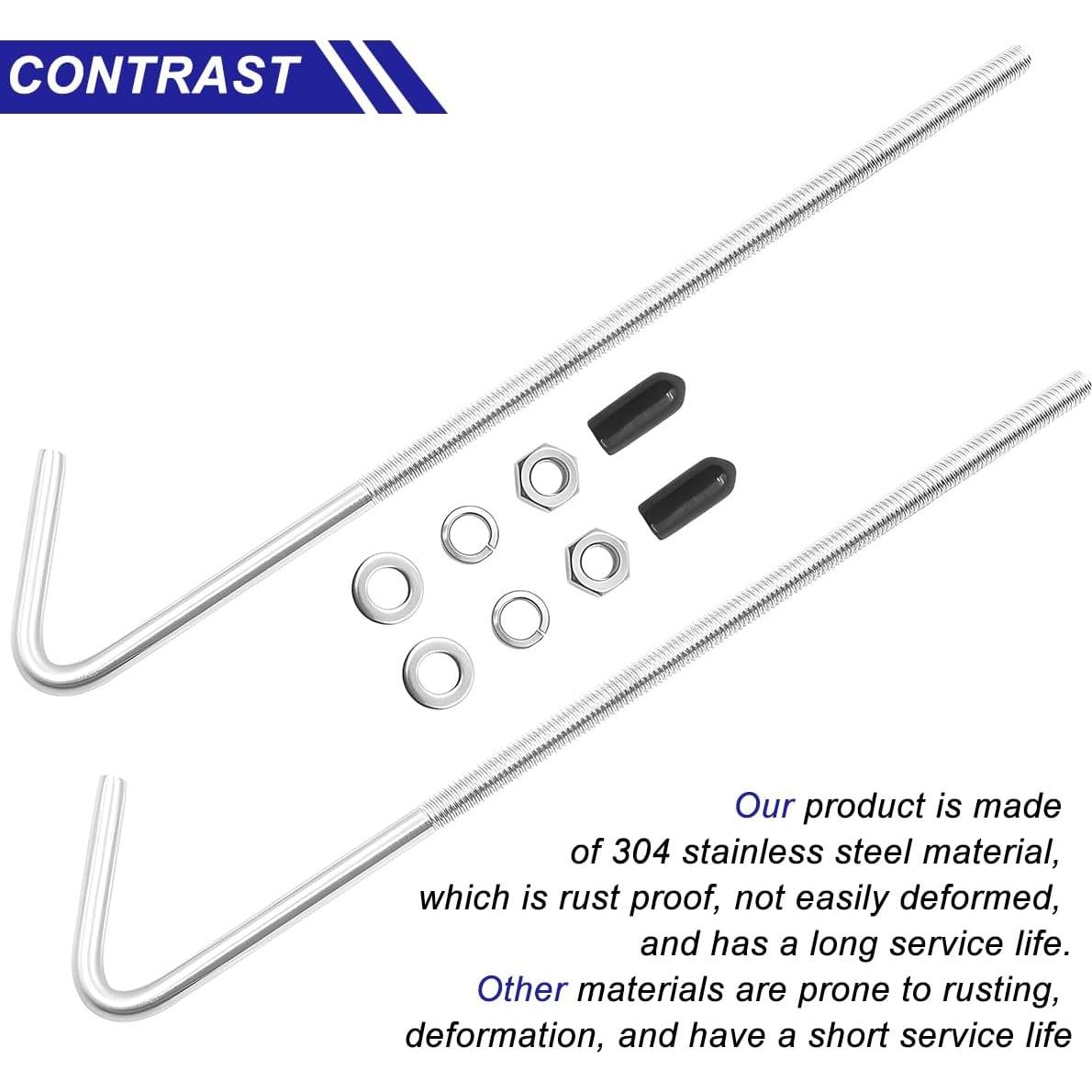 Soporte de Batería de Coche Zpana 8 Pulgadas Acero Inoxidable
