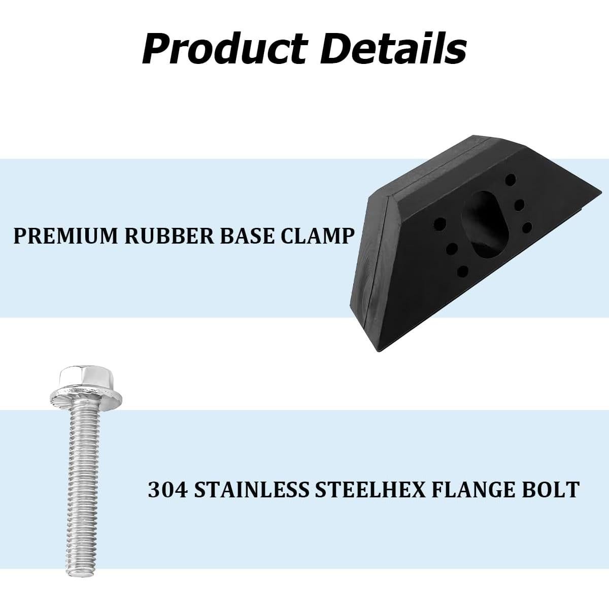 Kit de sujeción de batería TNAIYH con tornillos 304, universal
