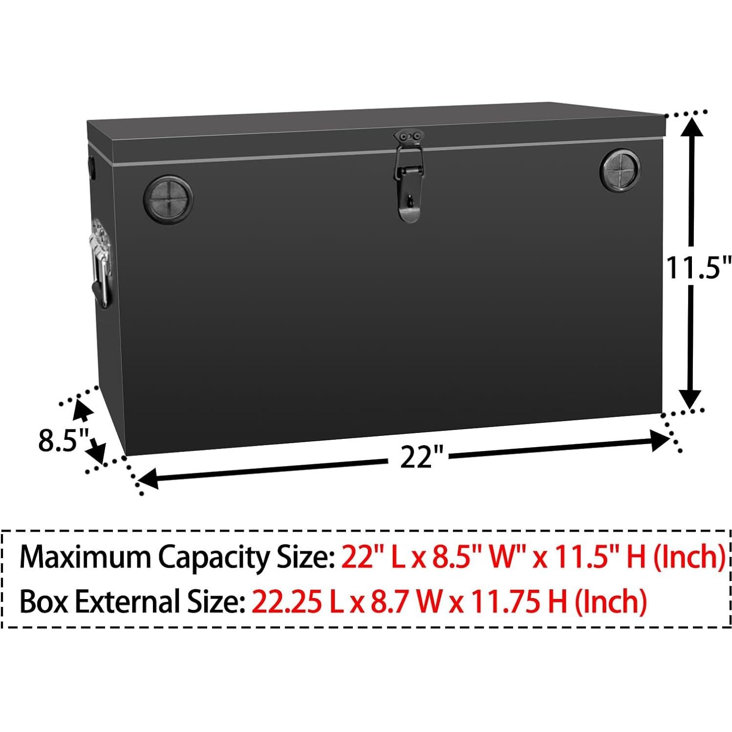 Caja de Batería Peastorm Doble 12V a Prueba de Agua 55.88cm