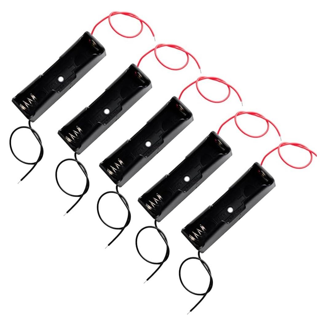 5 Cajas de Almacenamiento para Batería 18650 Stemedu 3.7V