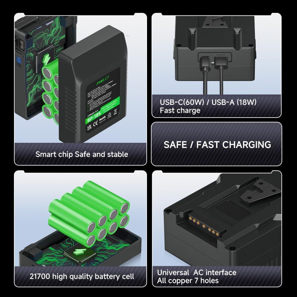 Batería V Montaje Palowextra 185Wh 12500mAh 14.8V