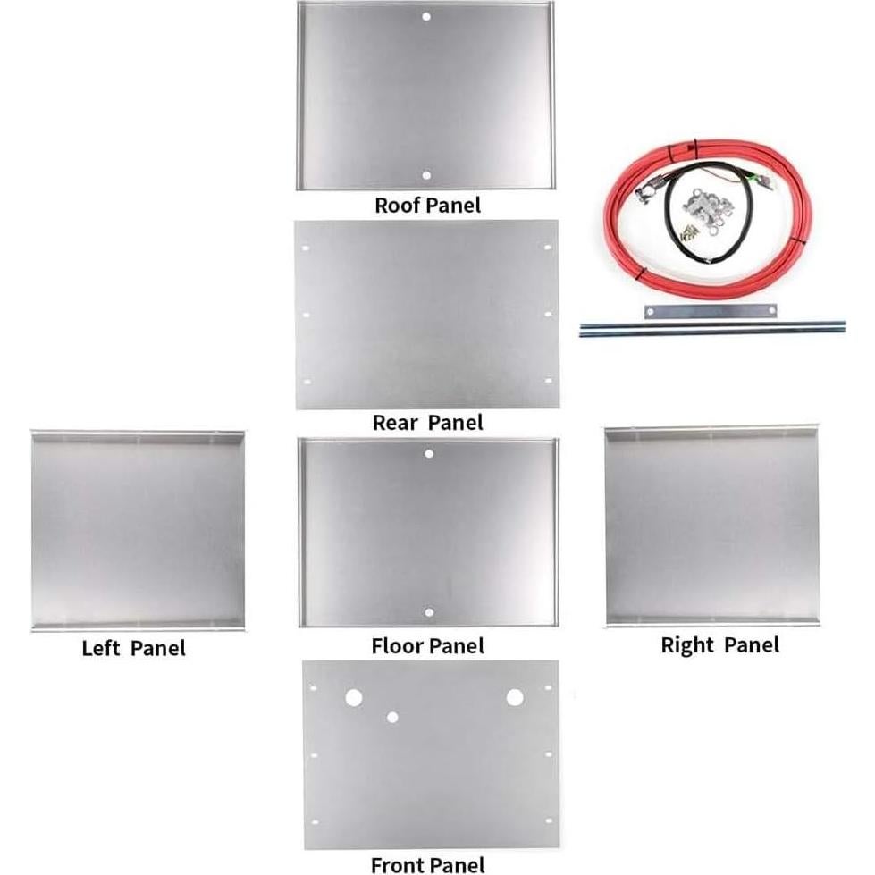 Kit de reubicación de batería ZHSYMX de aluminio 34.3x25.4cm