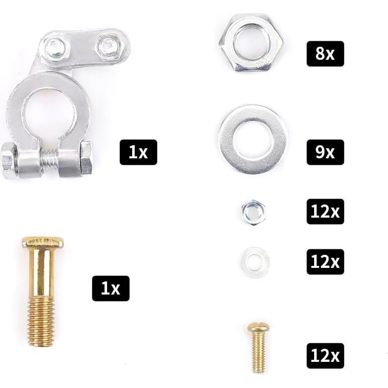 Kit de reubicación de batería ZHSYMX de aluminio 34.3x25.4cm