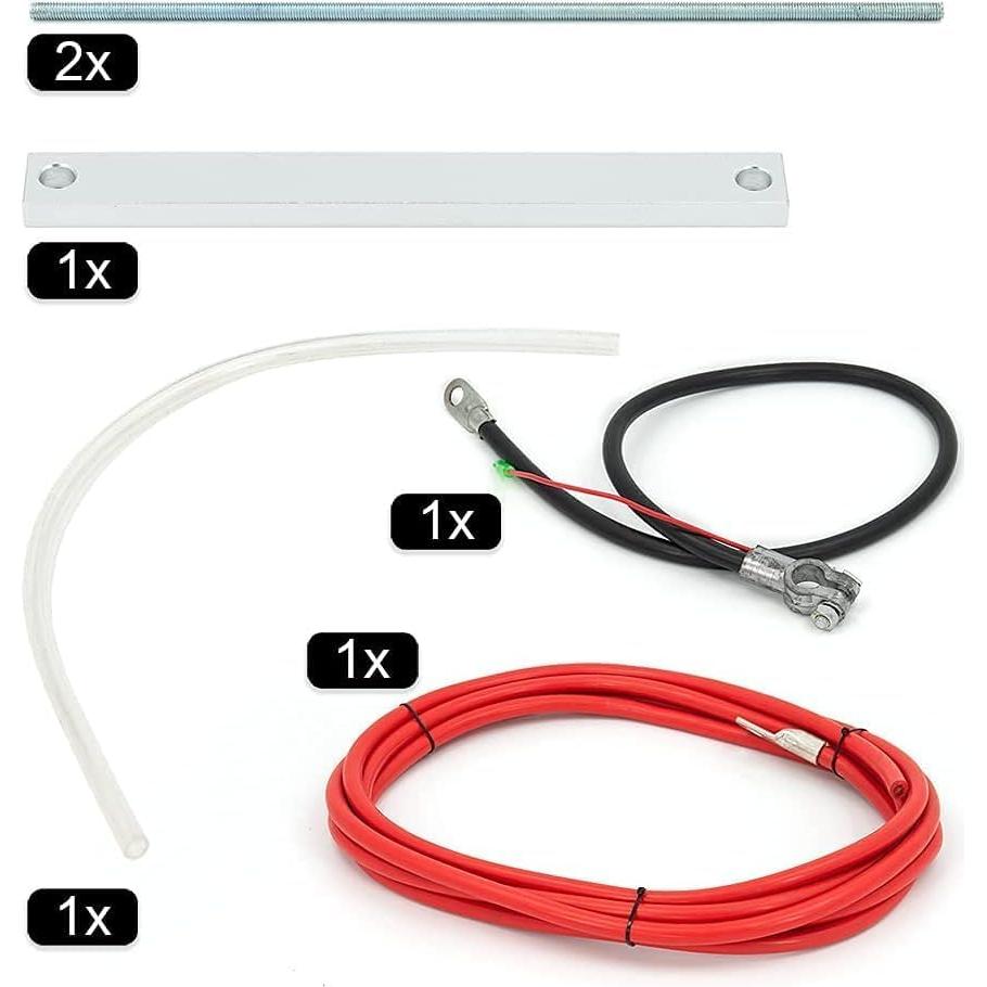 Kit de reubicación de batería ZHSYMX de aluminio 34.3x25.4cm