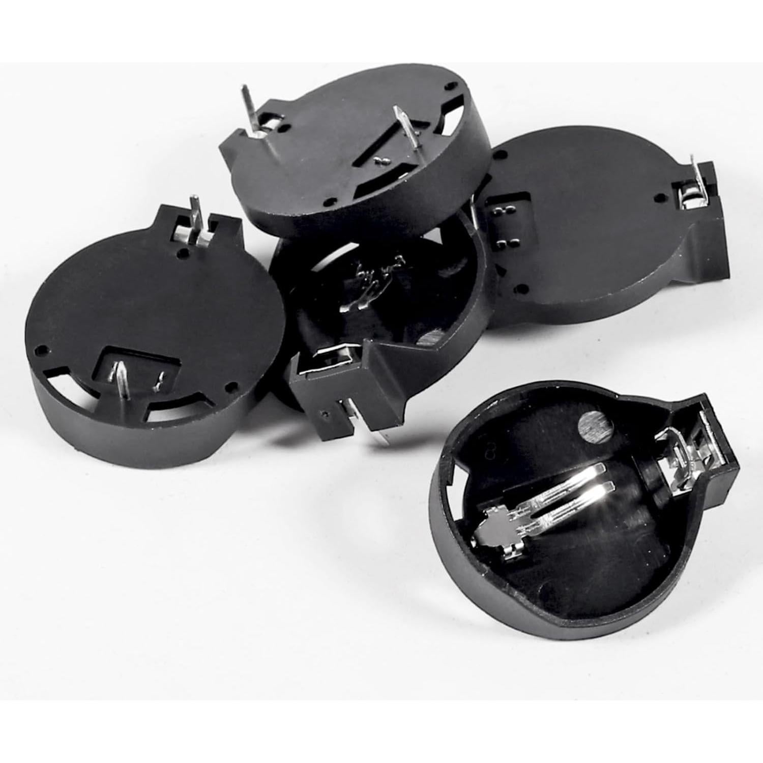 100 Soportes de Batería CR2032 con 2 Pines de Montaje