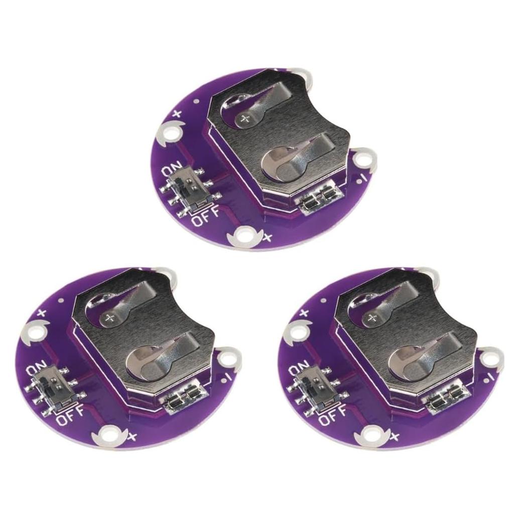 Soporte de Batería CR2032 ShillehTek | Módulo de Montaje | Paquete de 3