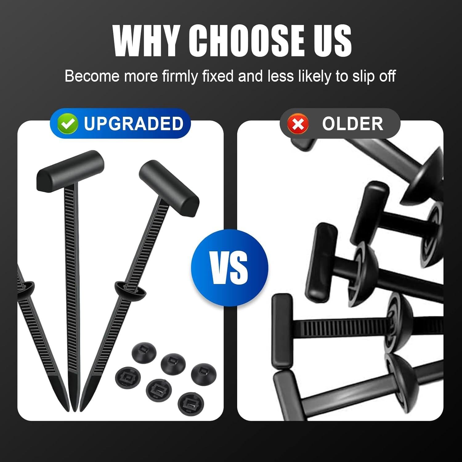 Hebilla de Cable Universal de Nylon Genérico 12.7 cm Negra - 30 Piezas