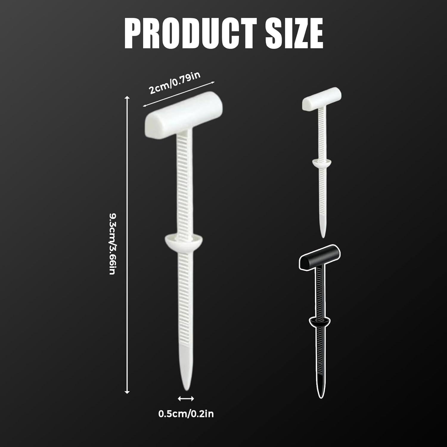 Hebilla de Cable Universal de Nylon Genérico 12.7 cm Negra - 30 Piezas