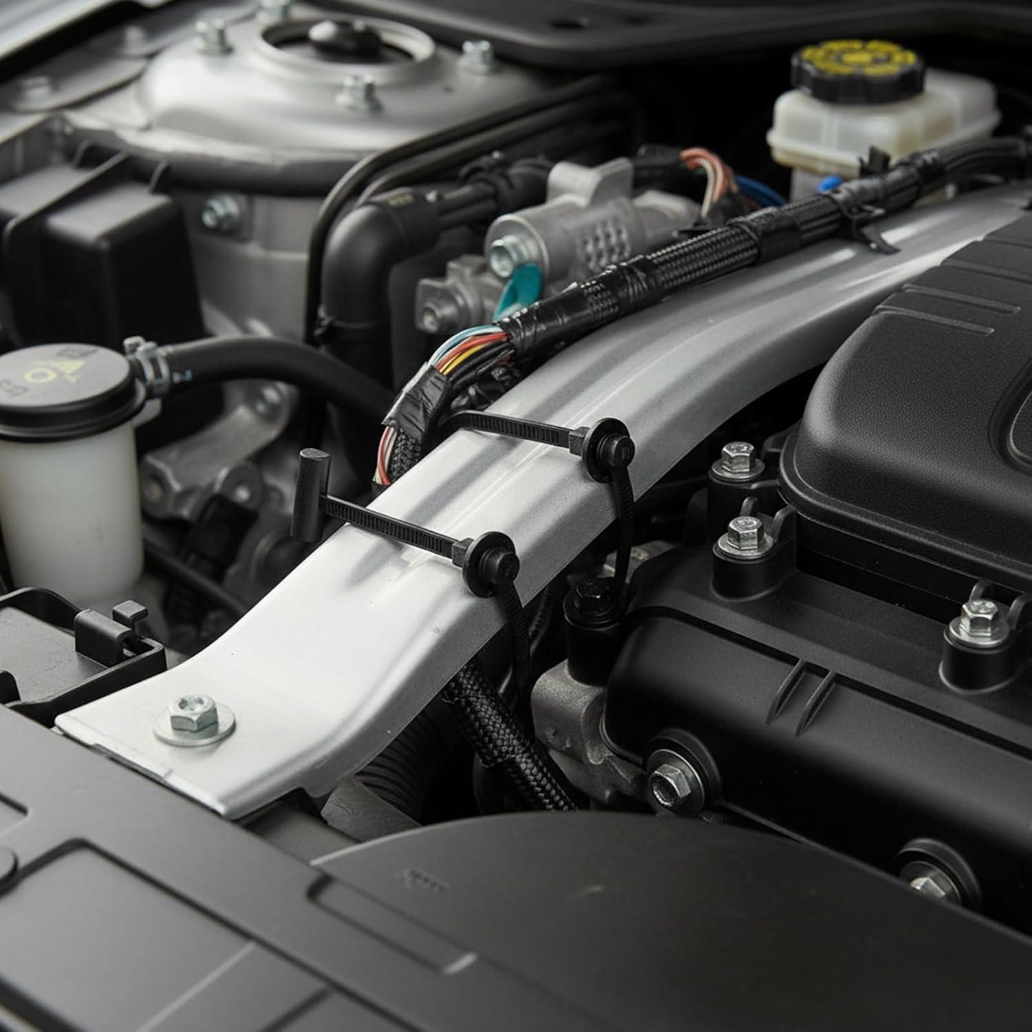 Hebilla de Cable Universal de Nylon Genérico 12.7 cm Negra - 30 Piezas