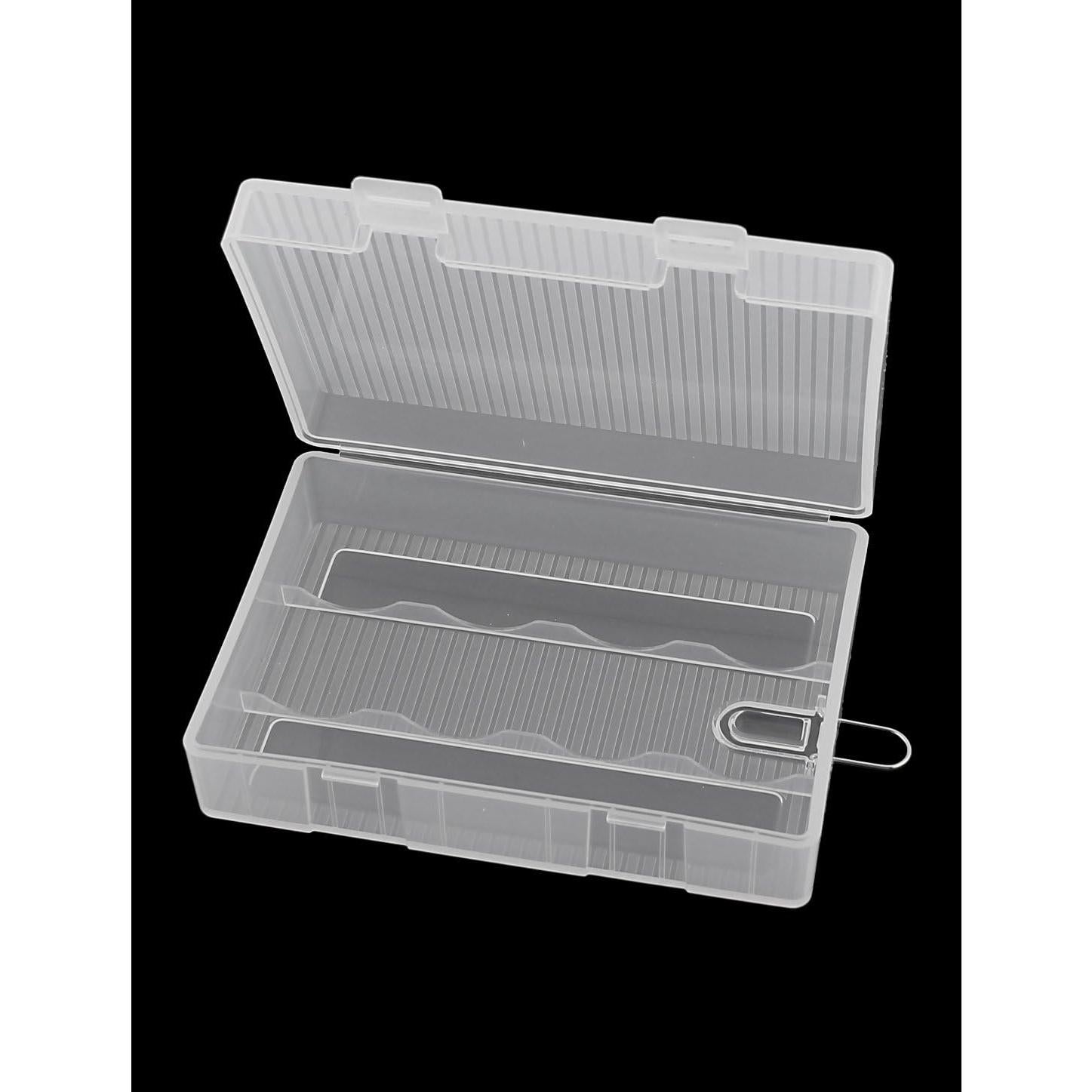 Caja de Almacenamiento Plástica para 4 Baterías 26650 Uxcell