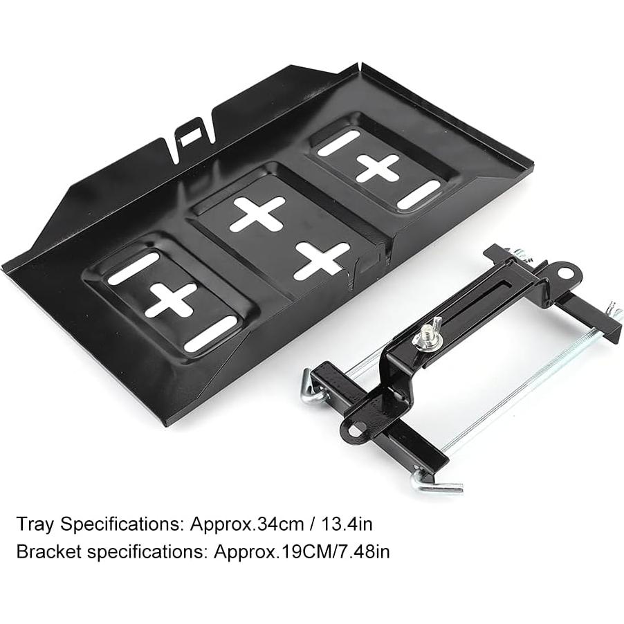 Abrazadera de Bandeja de Batería Universal Aramox 19cm Metal