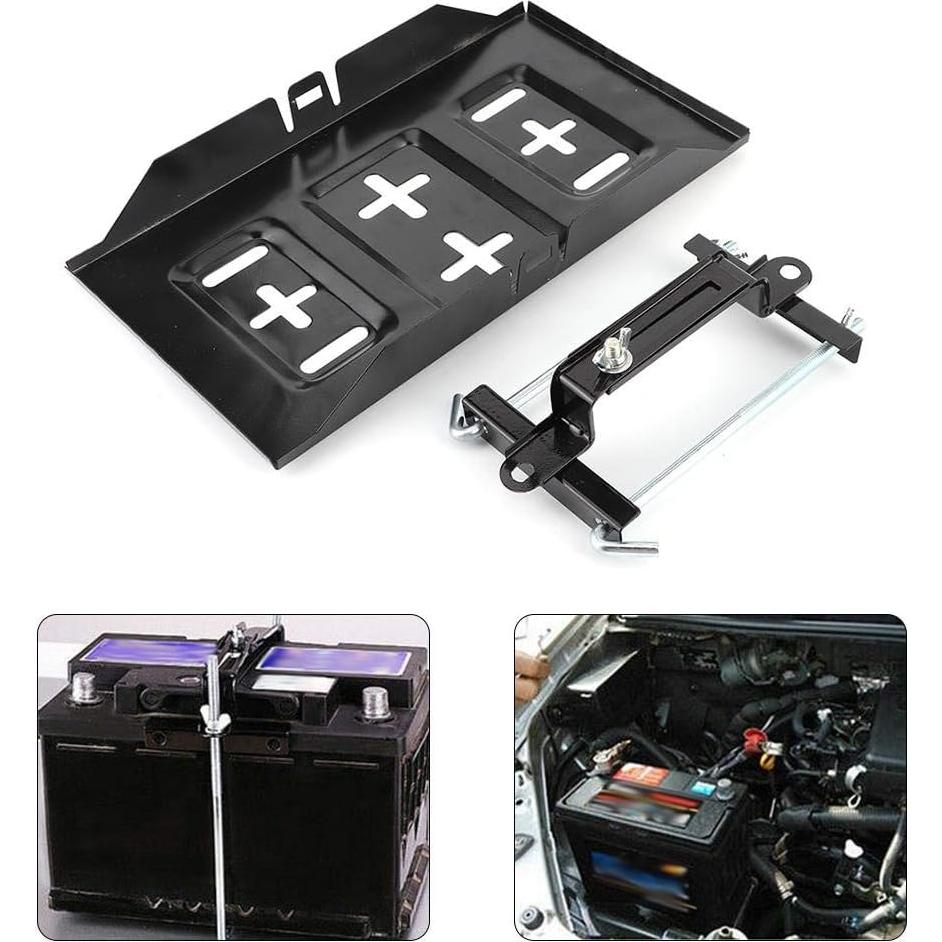 Abrazadera de Bandeja de Batería Universal Aramox 19cm Metal