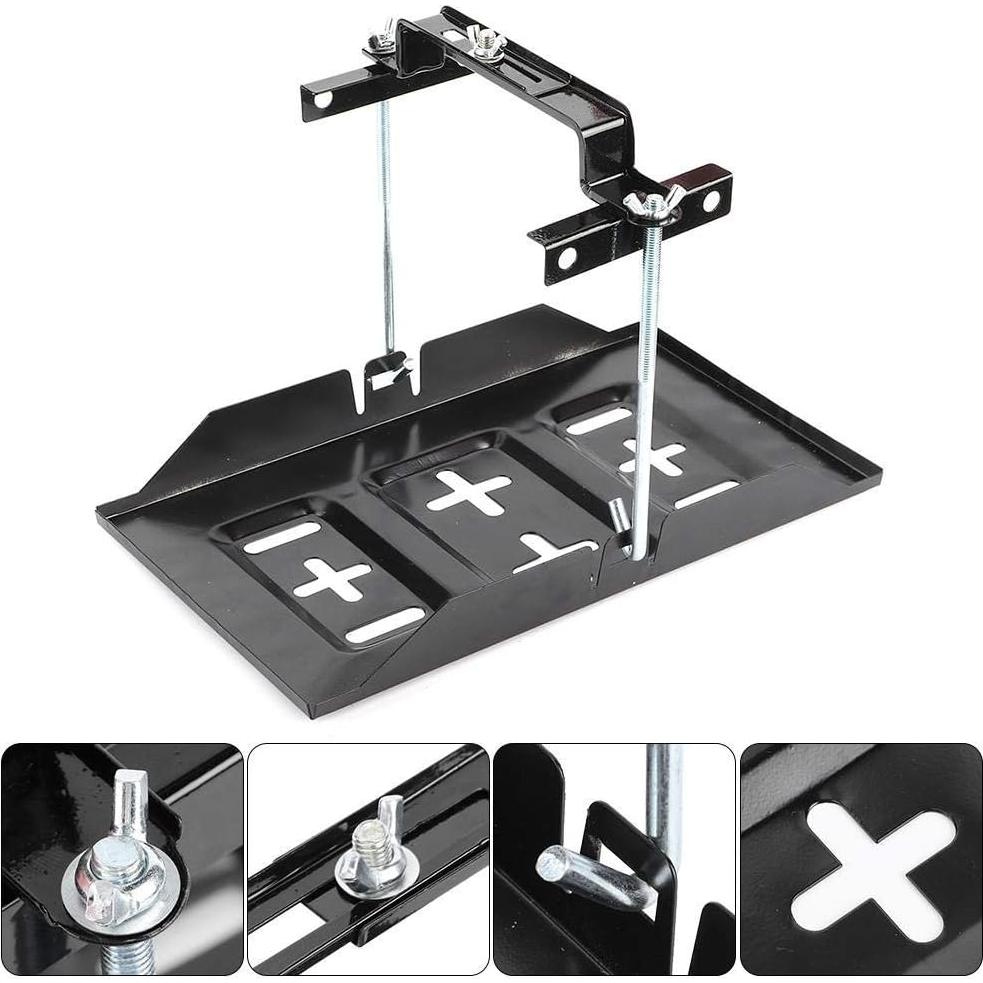 Abrazadera de Bandeja de Batería Universal Aramox 19cm Metal