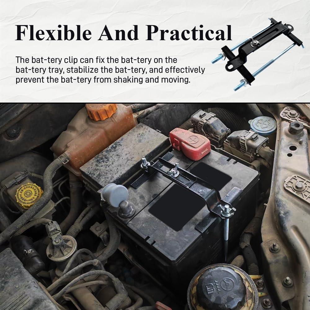 Soporte de Batería Ajustable PACLVIO Universal 23 cm Metal