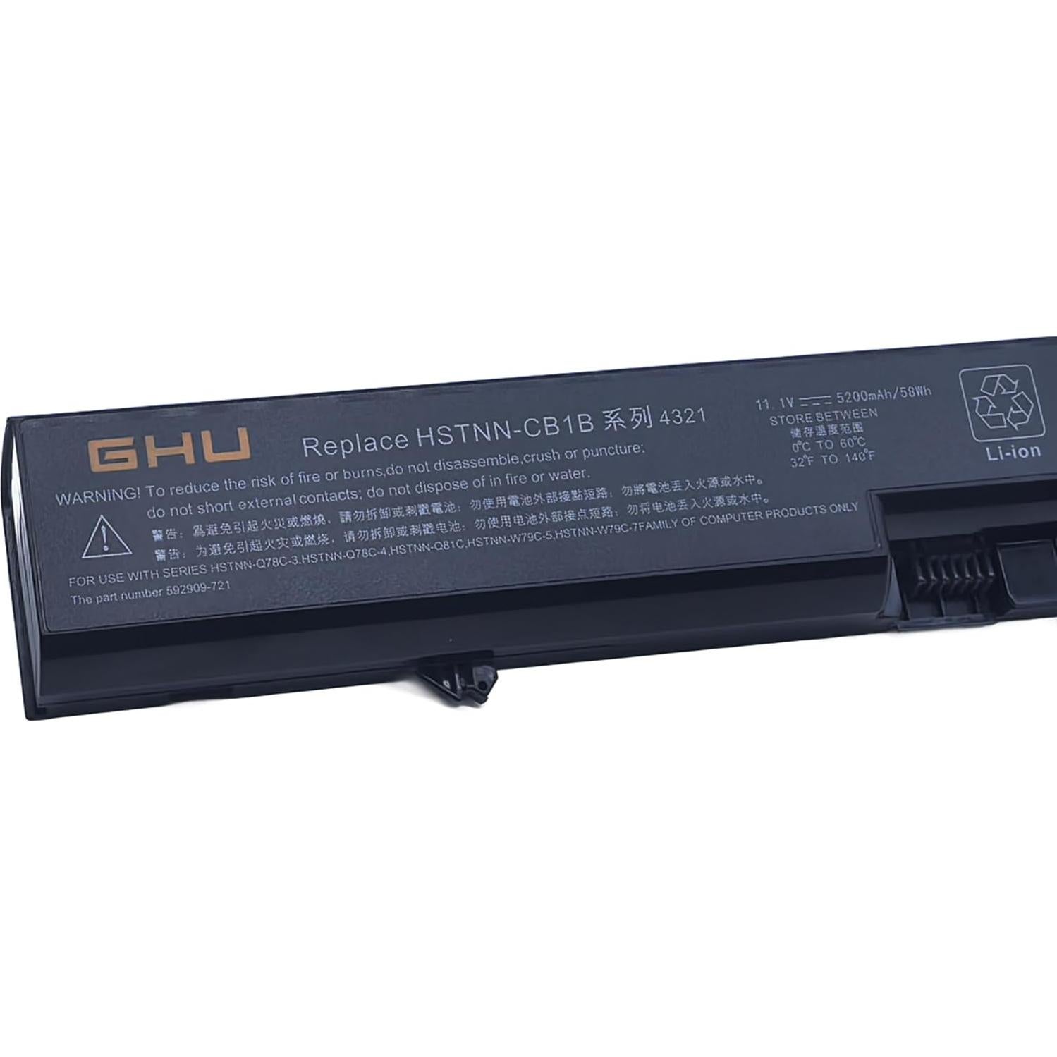 Batería GHU 58Wh Li-ion PH06 Compatible HP ProBook 4320s/4520s
