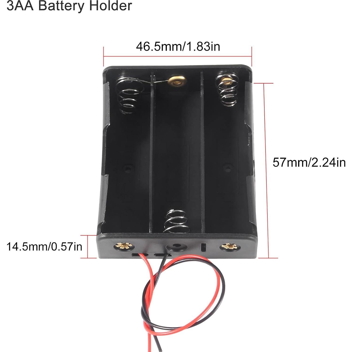 5 Piezas Soporte de Batería 18650 ACEIRMC 3 Ranuras