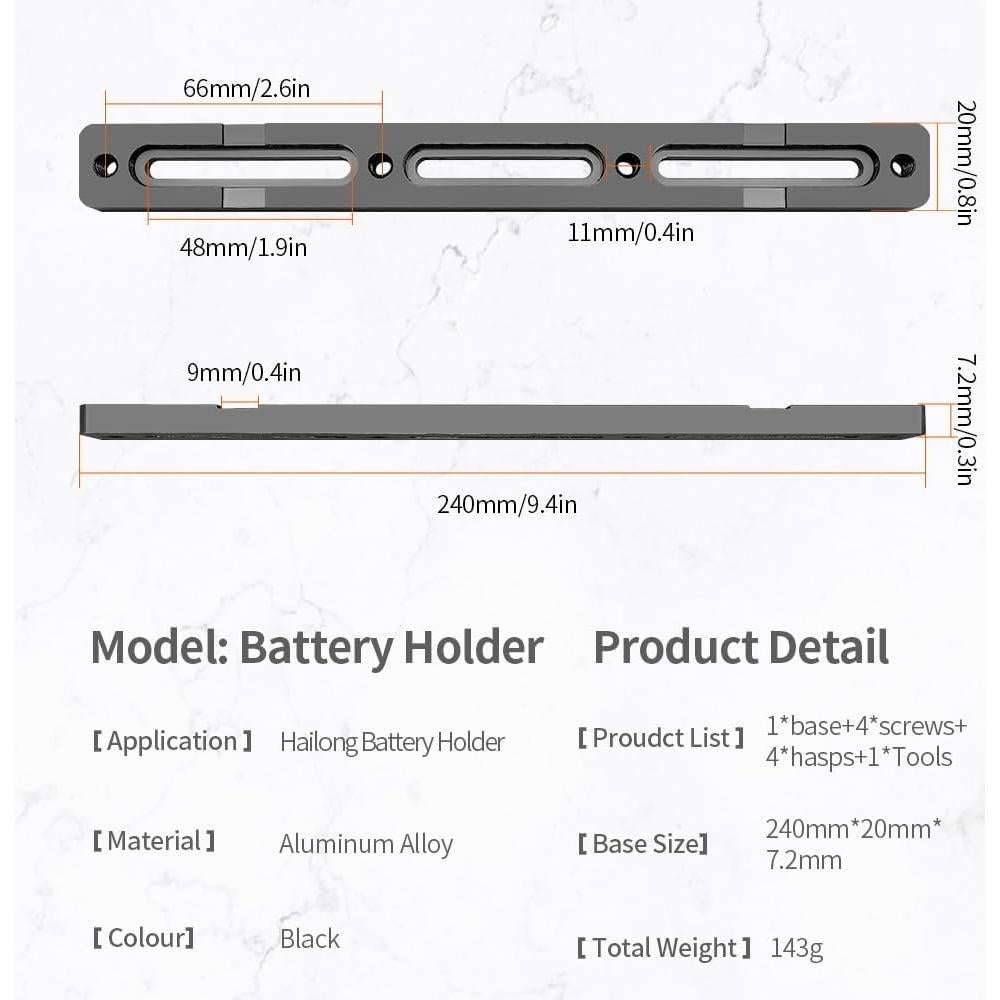 Soporte de Batería para Bicicleta Eléctrica HUDAMZKY SH-Kettle