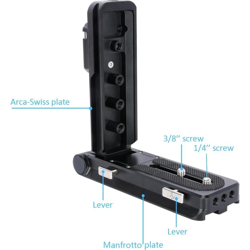 Placa de Batería V Montable NICEYRIG 598 Tipo L con Dovetails