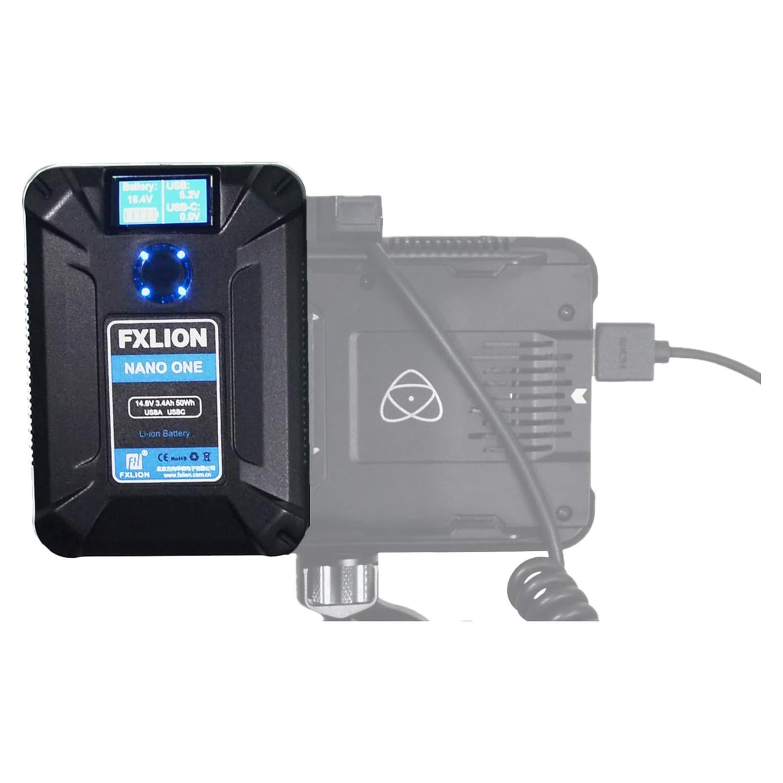 Batería V Mount FXLION NANO ONE 3400mAh 50Wh con USB